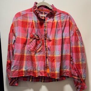 We The Free Multicolor Plaid Top